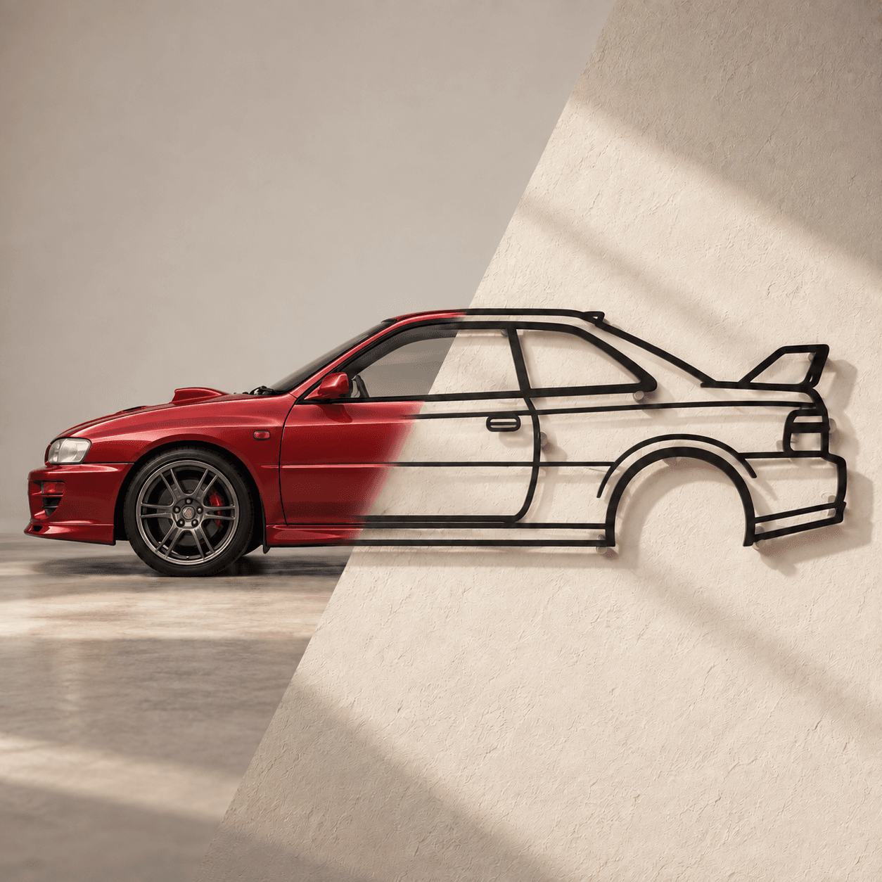 Your Car — Custom Metal Silhouette